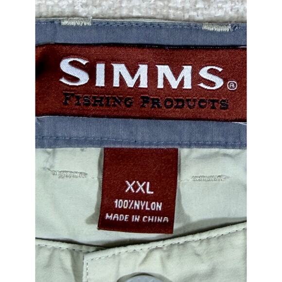 Simms Men 2XL Cream COR3 Straight Leg Fishing Pant Lightweight Quick Dry Outdoor - Picture 3 of 10